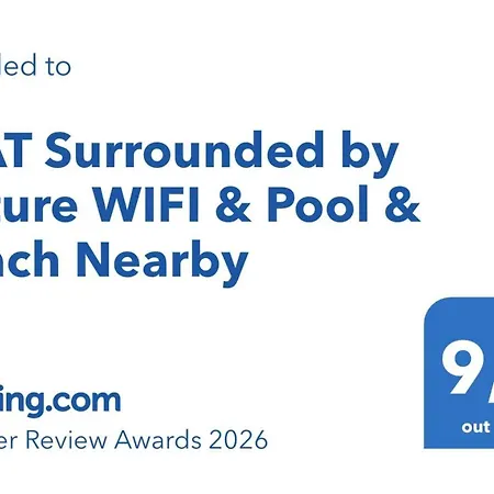 Apartman Flat Surrounded By Nature Wifi & Pool & Nearby